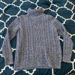 Blue Cable Knit Sweater